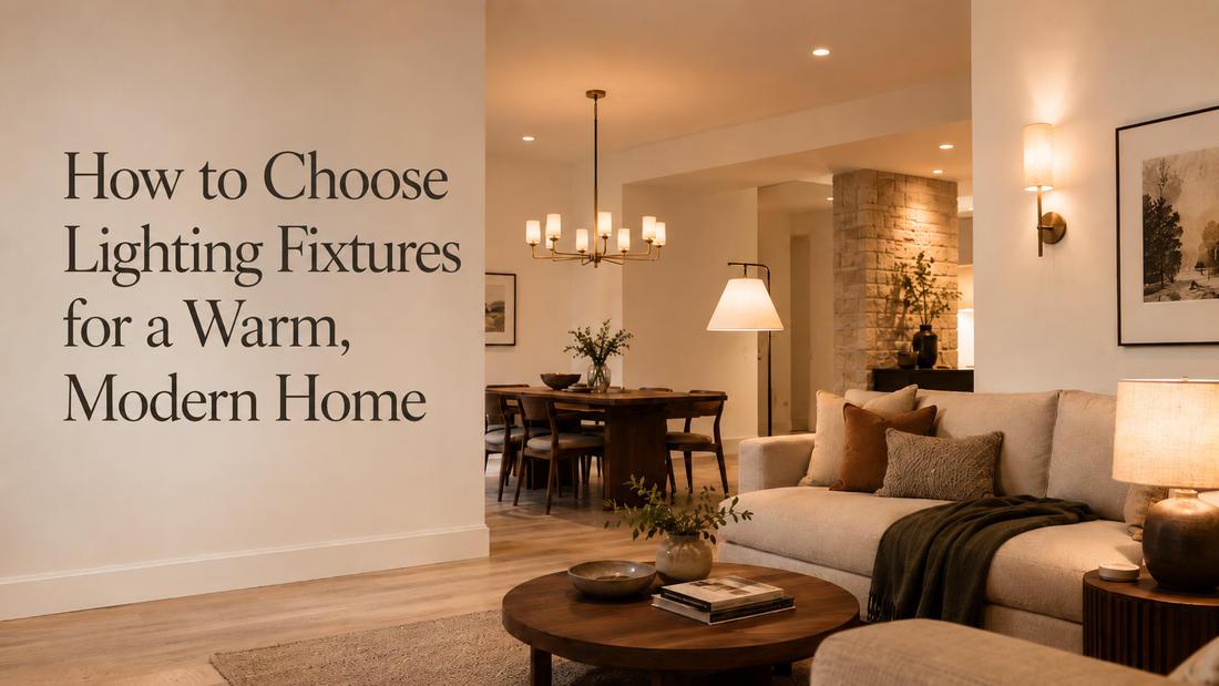 How to choose lighting fixtures for a warm modern home