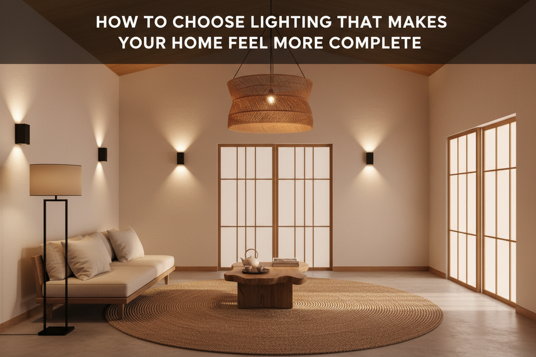 Illustration of how to choose lighting that makes your home feel more complete - Glowryte