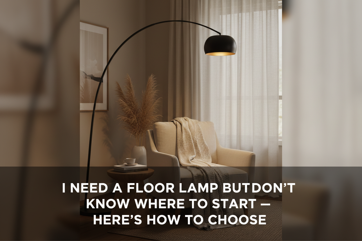 Illustration of i need a floor lamp but don't know where to start — here's how to choose - Glowryte