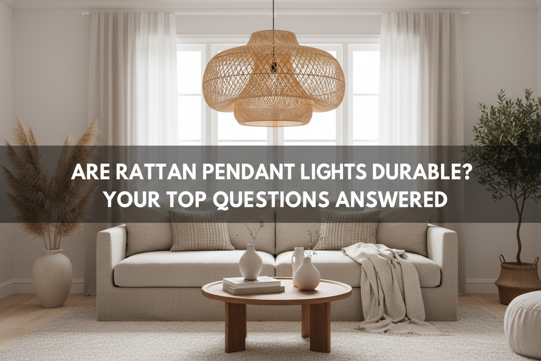 Illustration of are rattan pendant lights durable? your top questions answered - Glowryte