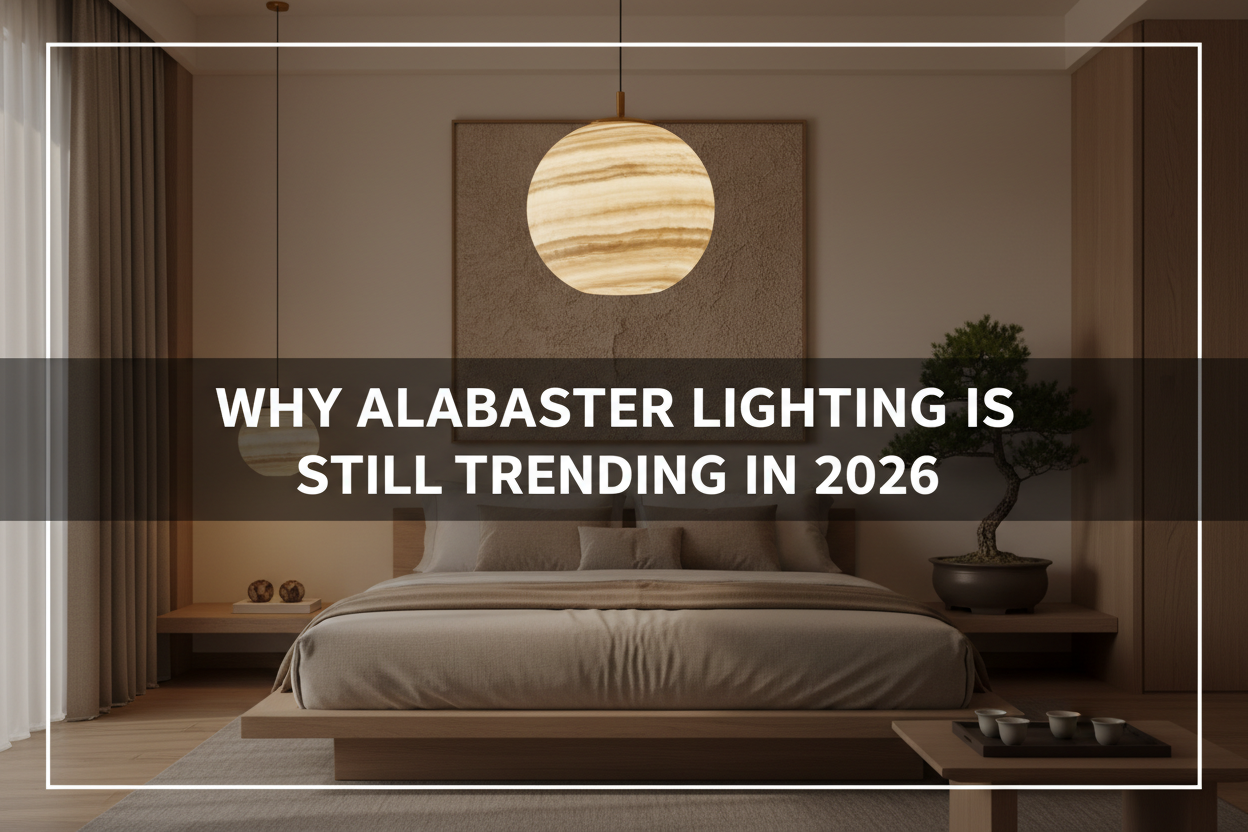 Illustration of why alabaster lighting is still trending in 2026 - Glowryte