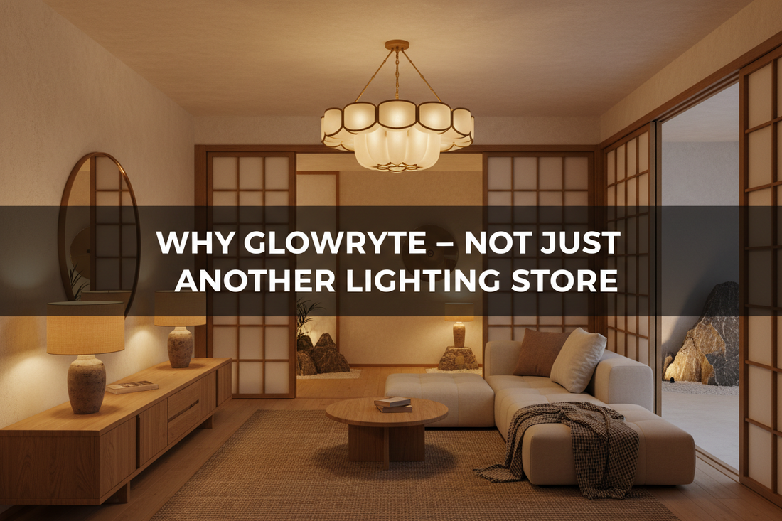 Illustration of why glowryte — not just another lighting store - Glowryte