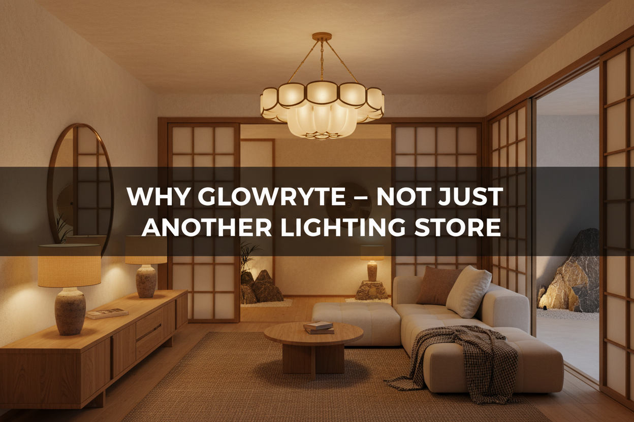 Illustration of why glowryte — not just another lighting store - Glowryte
