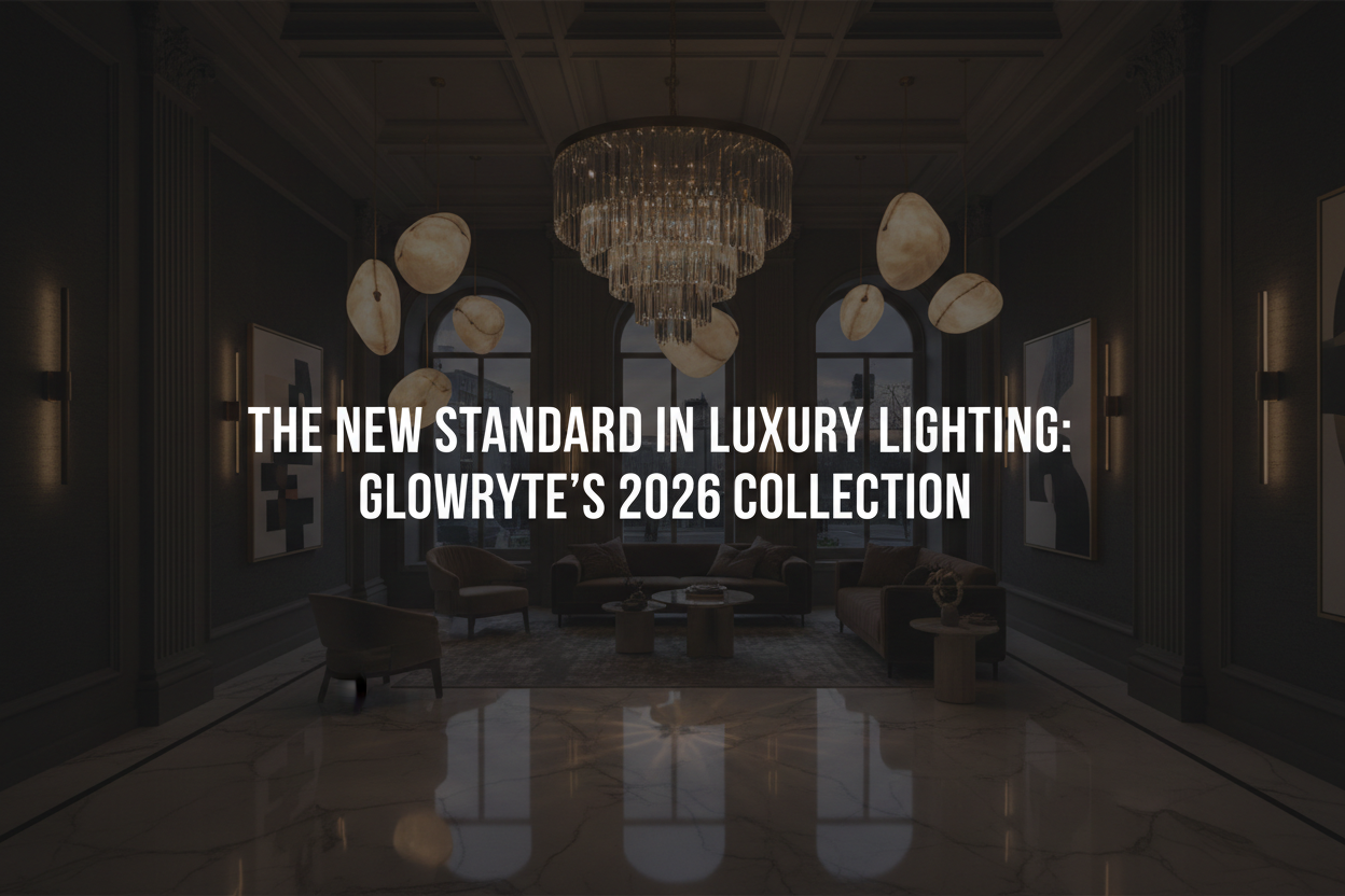 Illustration of the new standard in luxury lighting: glowryte's 2026 collection - Glowryte