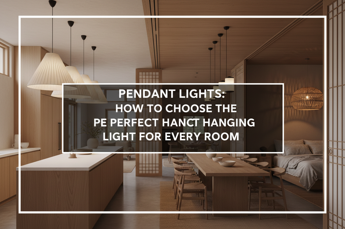Illustration of pendant lights: how to choose the perfect hanging light for every room — Glowryte