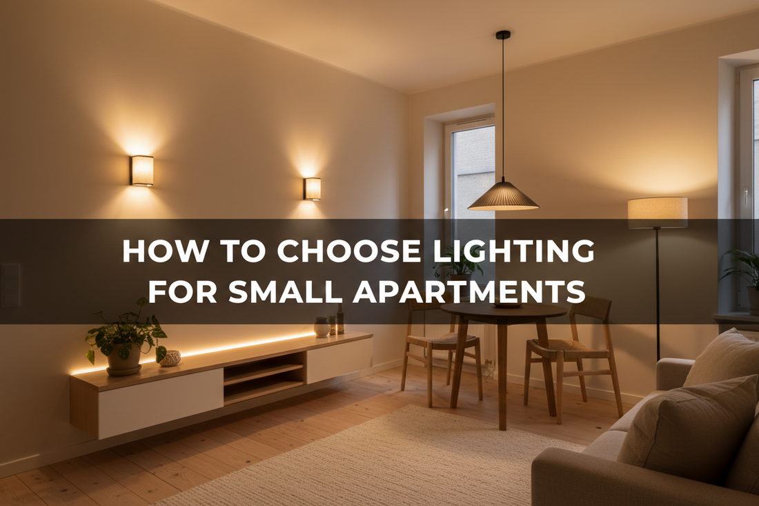 Illustration of how to choose lighting for small apartments - Glowryte
