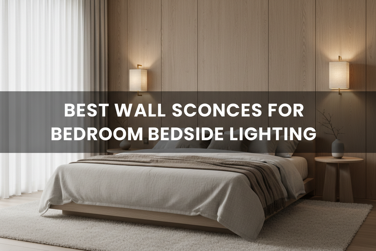 Illustration of best wall sconces for bedroom bedside lighting - Glowryte