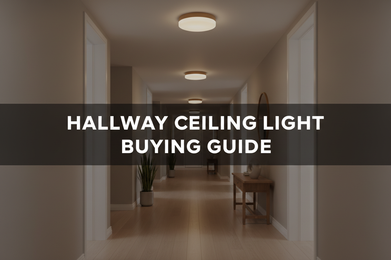 Illustration of hallway ceiling light buying guide - Glowryte