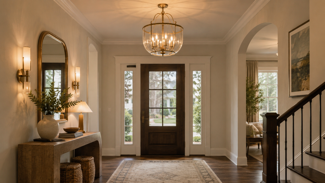 How to choose entryway lights for foyers hallways and warm modern home interiors