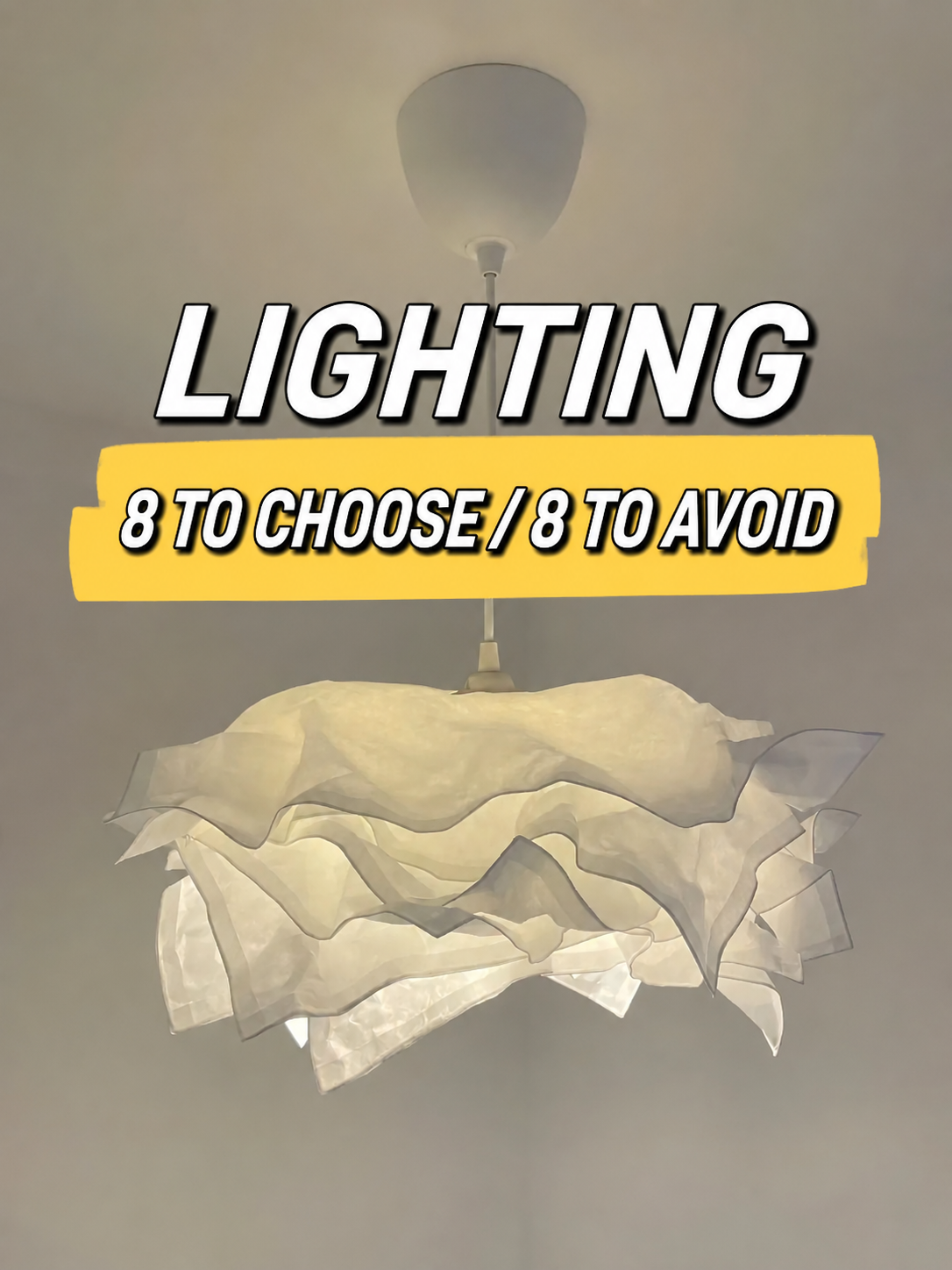 how to choose lighting for your home