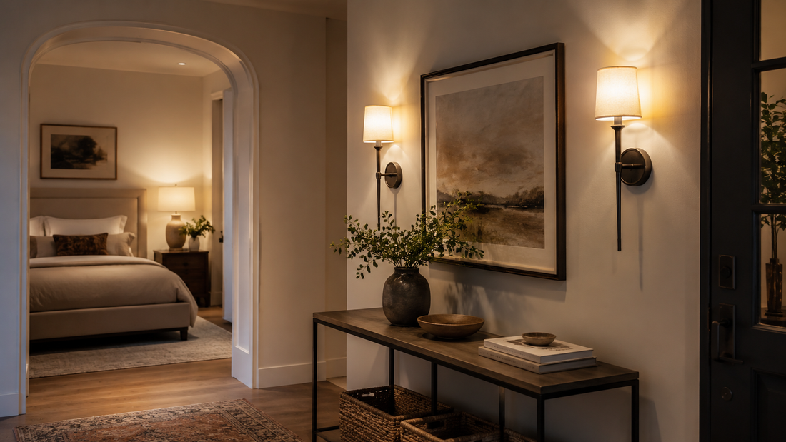 How to choose and place wall sconces for bedrooms hallways and entryways
