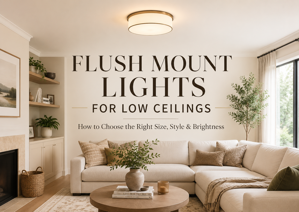 Flush mount lights for low ceilings guide cover in a modern home interior