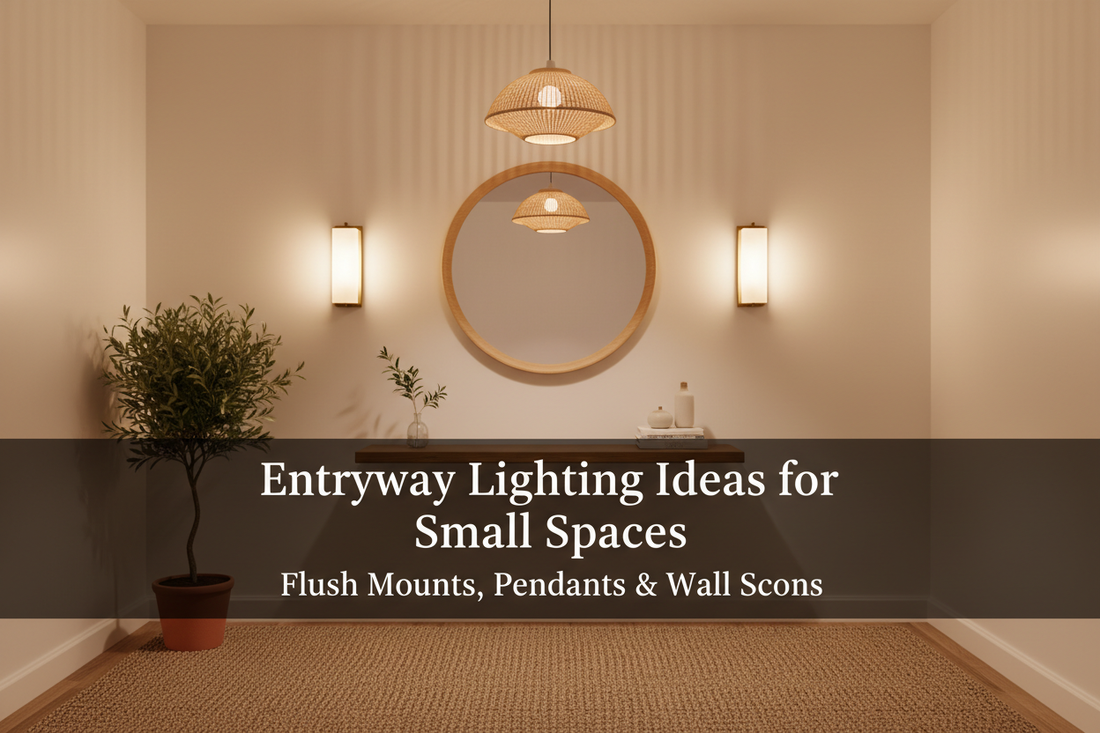 Entryway Lighting Ideas for Small Spaces: Flush Mounts, Pendants, and Wall Sconces