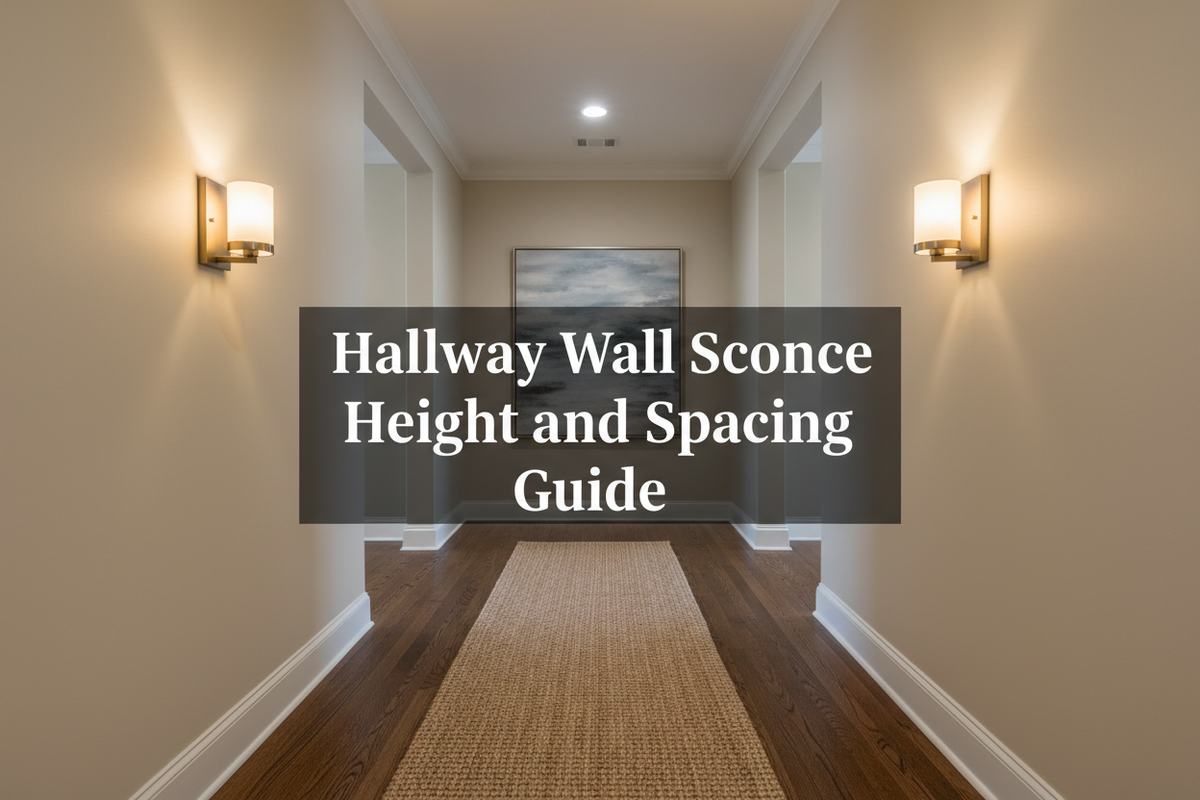 Hallway Wall Sconce Height and Spacing Guide
