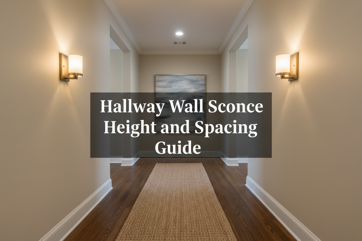Hallway Wall Sconce Height and Spacing Guide