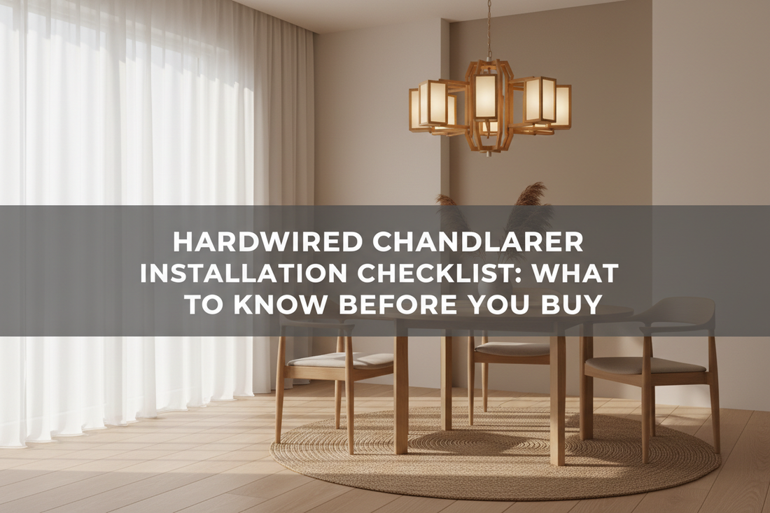 Hardwired chandelier installation checklist before buying