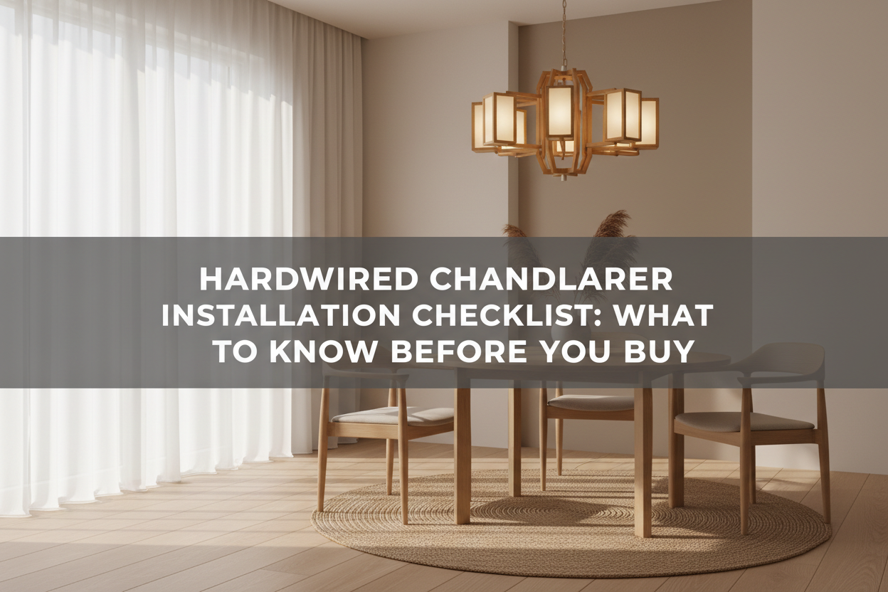 Hardwired chandelier installation checklist before buying