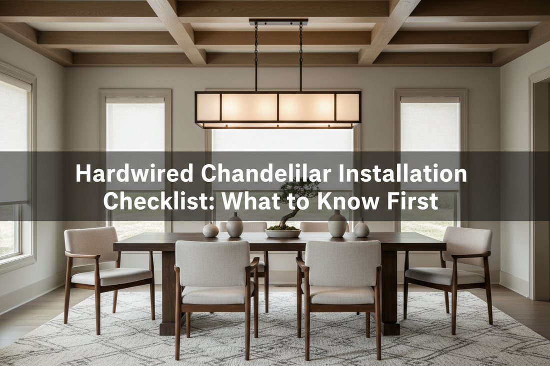 Hardwired chandelier installation checklist for dining rooms and entryways
