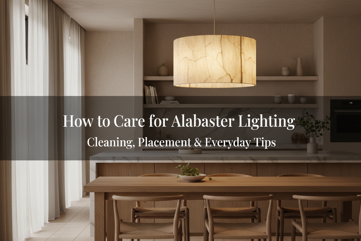 How to Care for Alabaster Lighting: Cleaning, Placement, and Everyday Tips