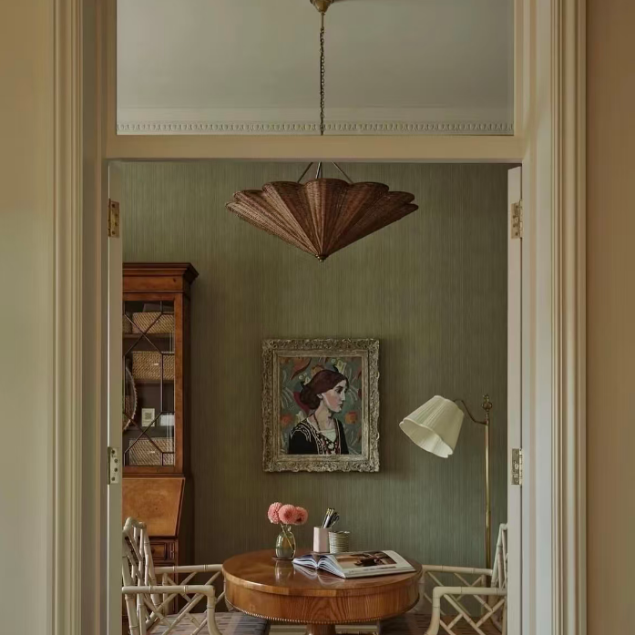 Soleil Rattan Umbrella Pendant Glowryte