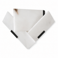 Fly Alabaster Fan Wall Sconce L 10.2" × H 8.2” (L 26 × H 21 cm) Left Glowryte