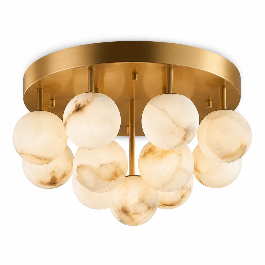 Noma Alabaster Cluster Flush Mount