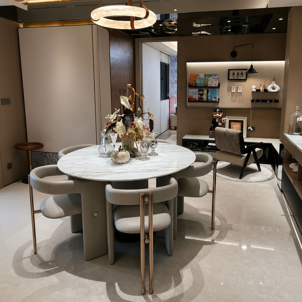 Oslo Alabaster Ring Chandelier Glowryte