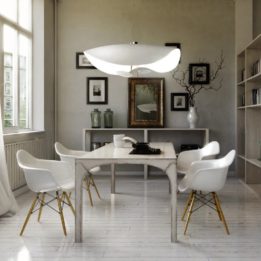 Luma Lederam Gold Foil Disc Pendant Glowryte