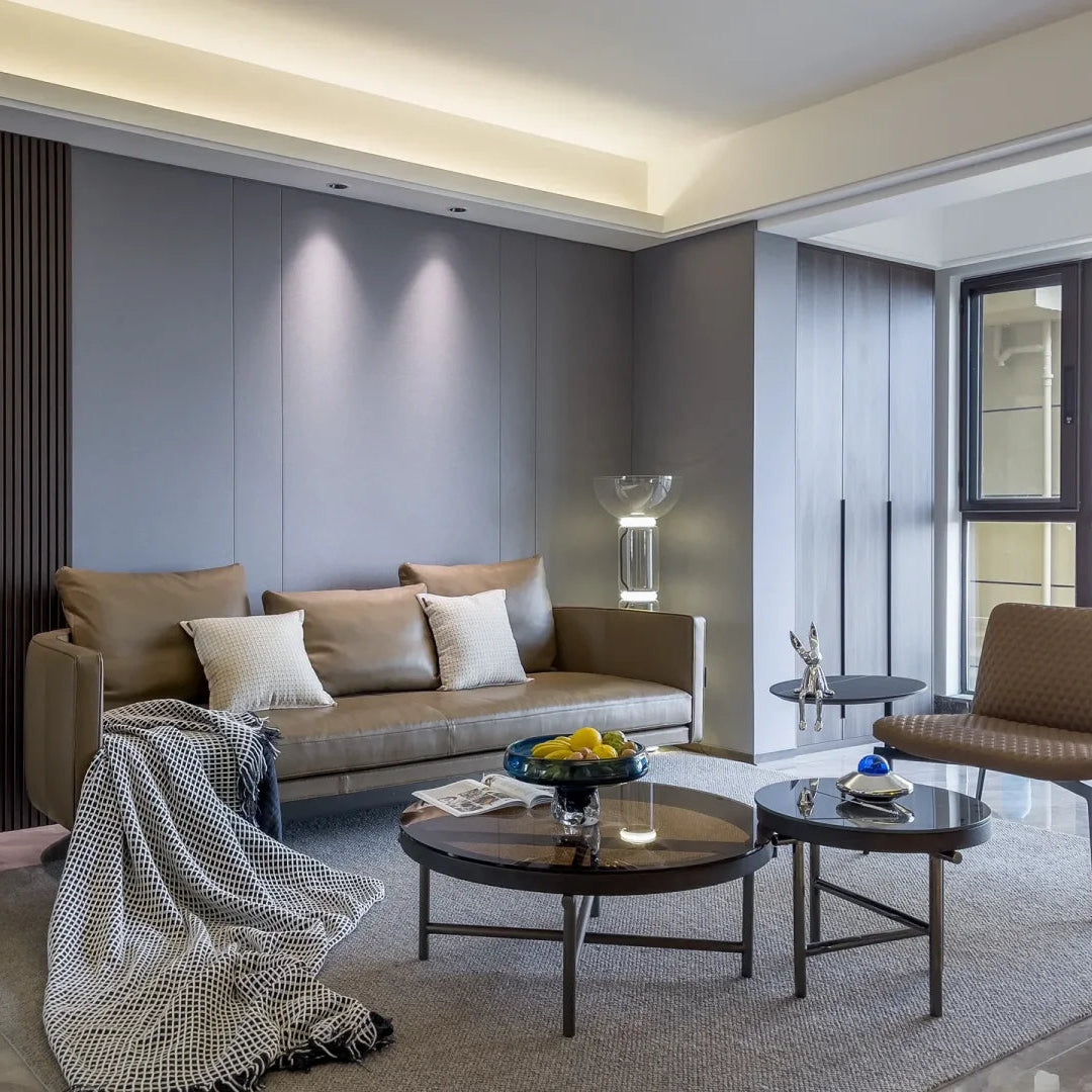 Luma Arco Glass Floor Lamp