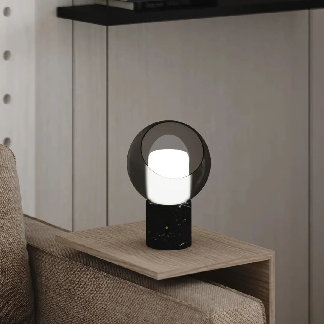 Eclipse Alabaster Table Lamp Glowryte