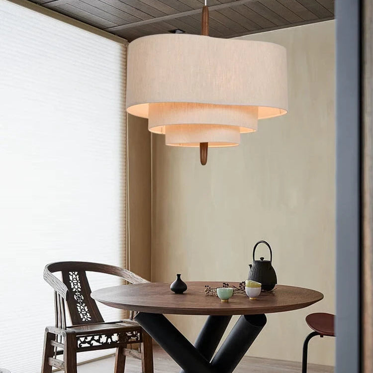 Strata Linen Pendant Light Glowryte