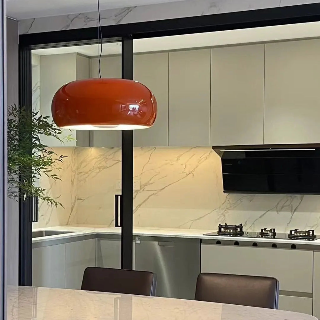 Vetra Blown Glass Pendant Light Glowryte