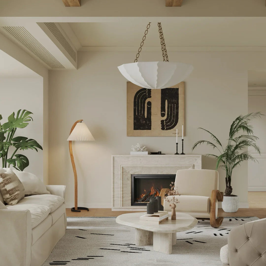 Velour Petal Sculptural Chandelier Glowryte