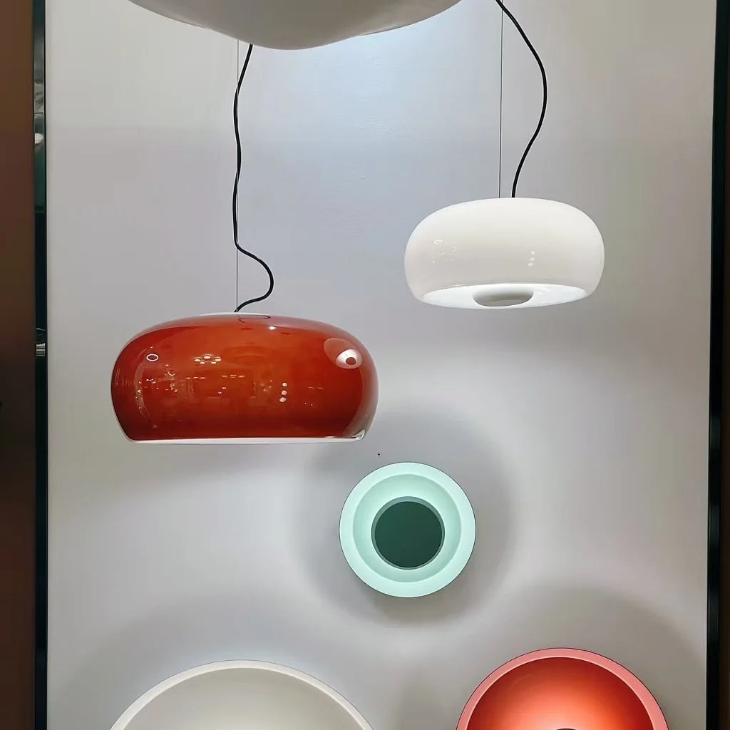 Vetra Blown Glass Pendant Light Glowryte
