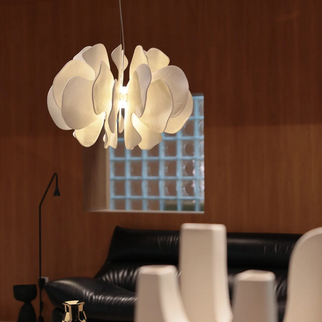 Nightbloom Ceramic Petal Chandelier