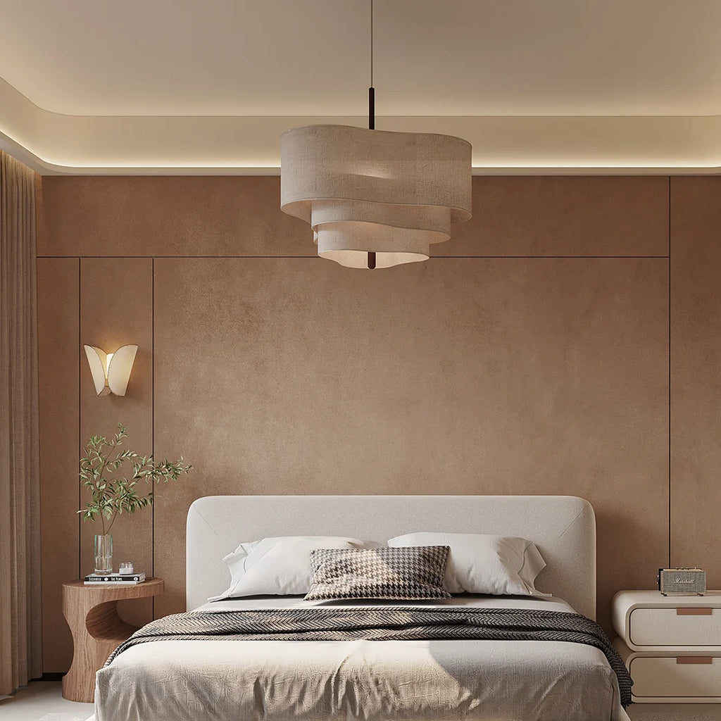 Strata Linen Pendant Light Glowryte