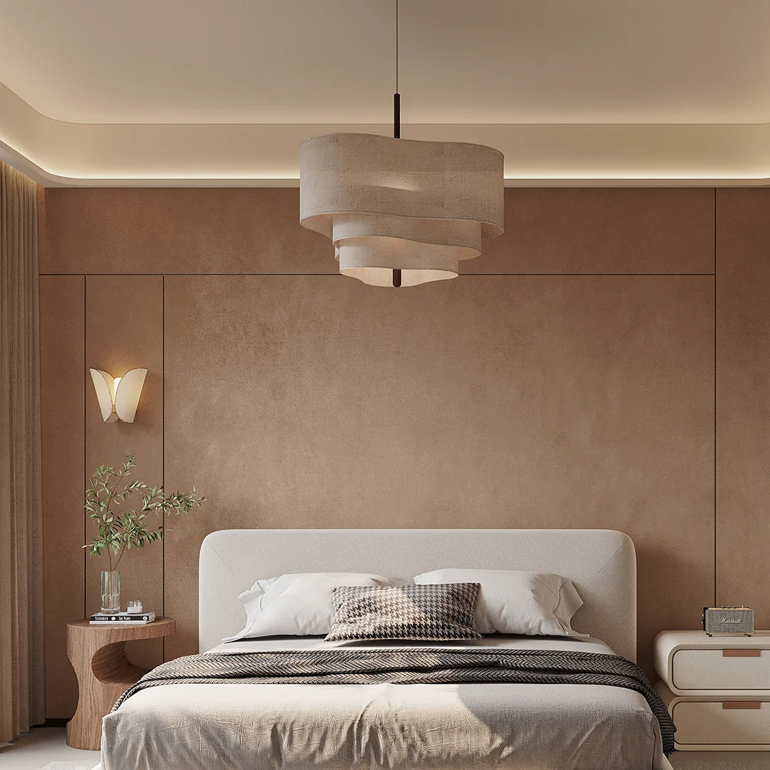 Strata Linen Pendant Light Glowryte