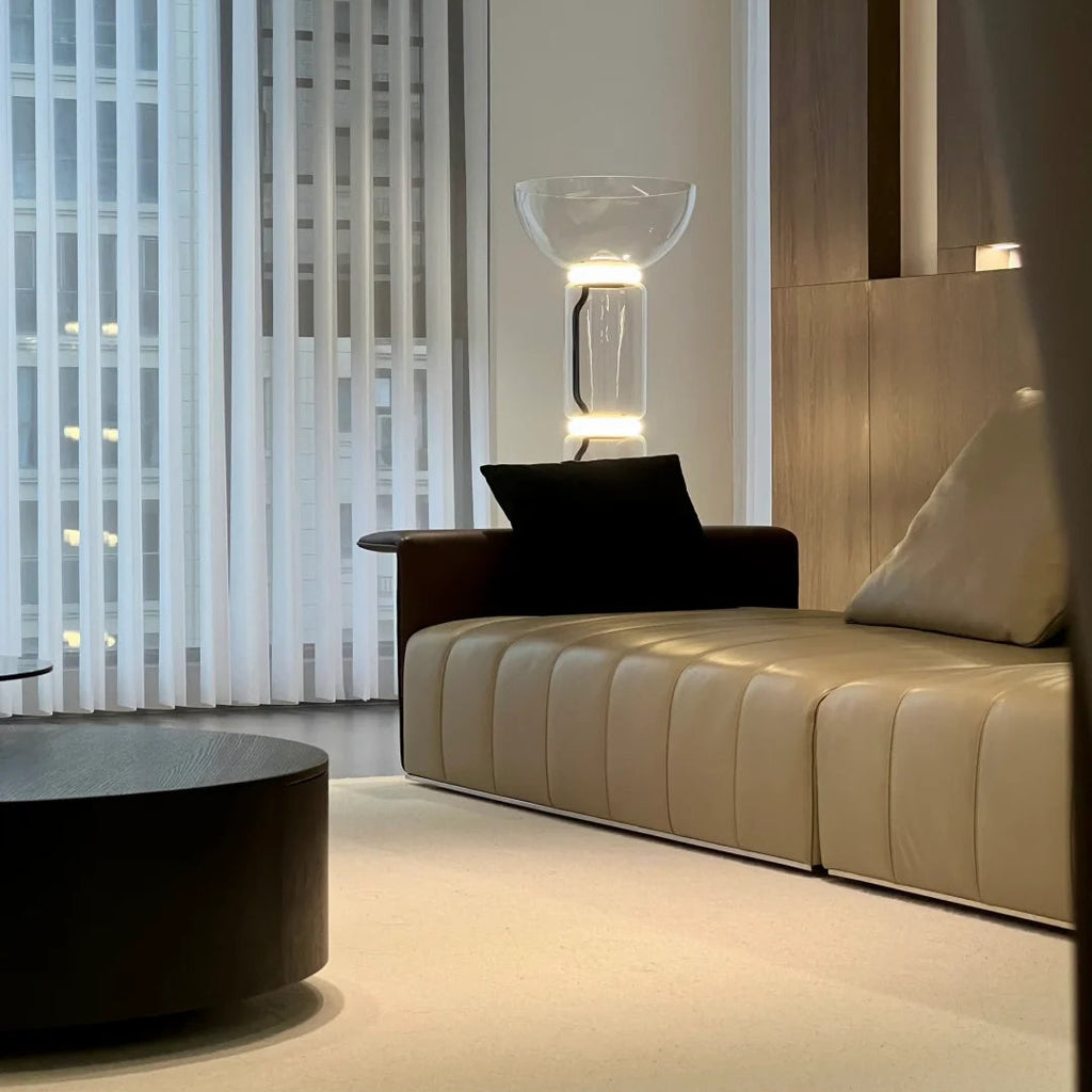Luma Arco Glass Floor Lamp