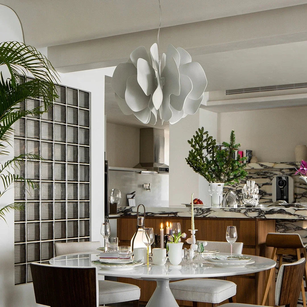 Nightbloom Ceramic Petal Chandelier