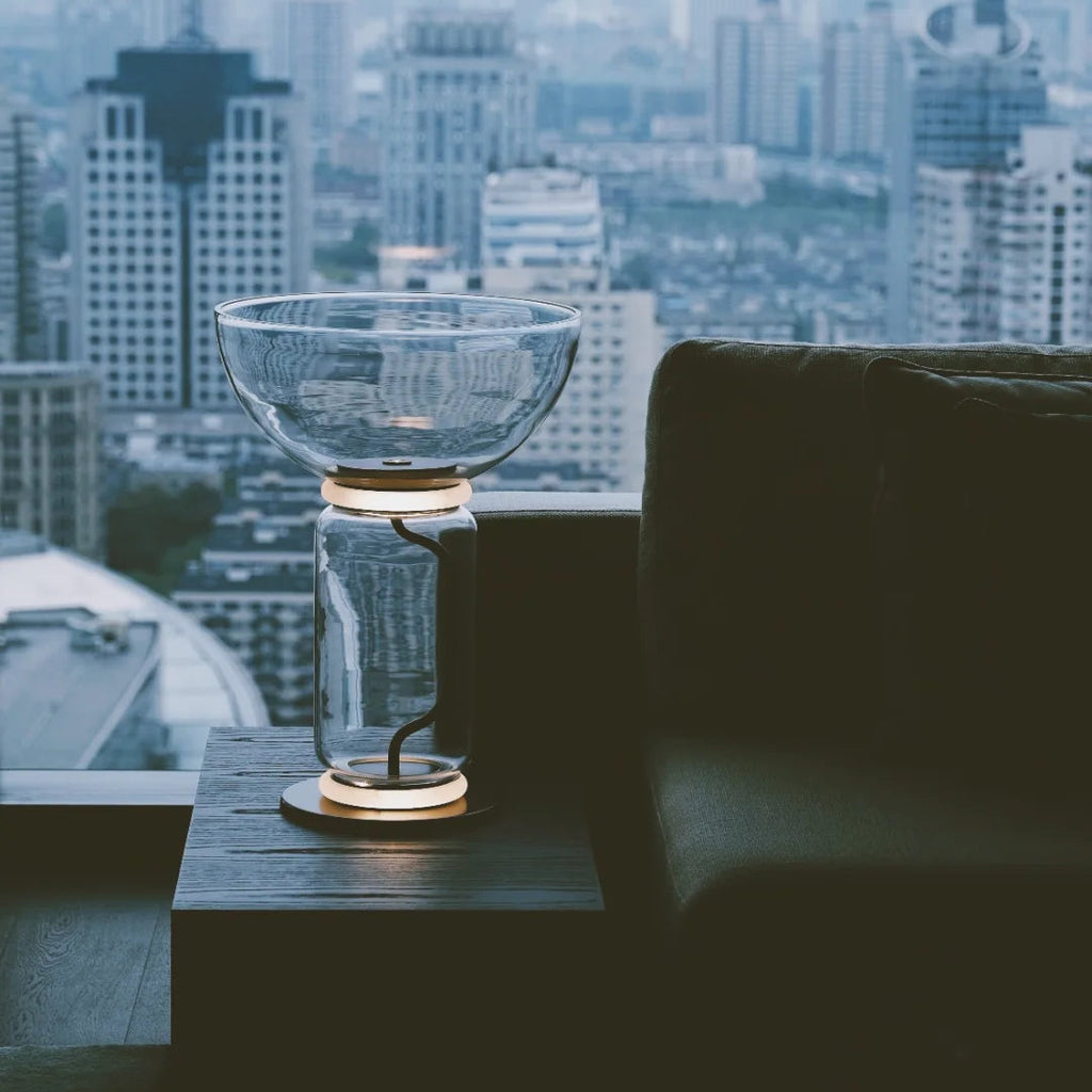 Luma Arco Glass Floor Lamp