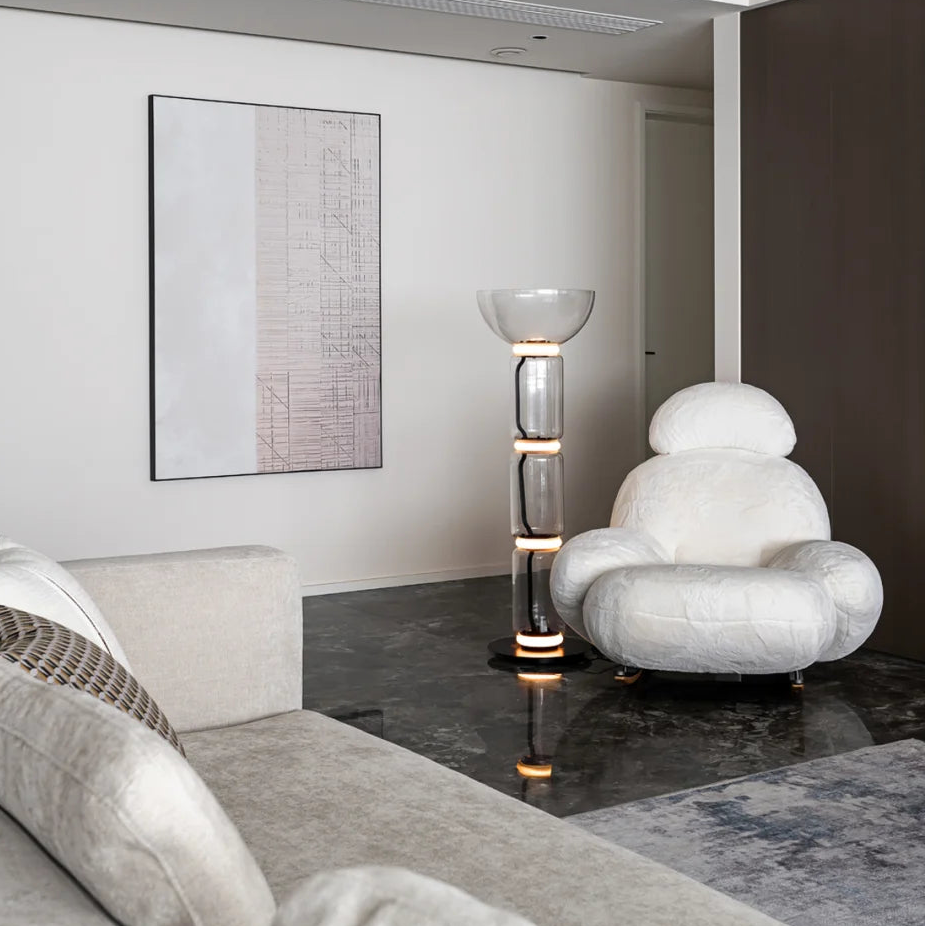 Luma Arco Glass Floor Lamp