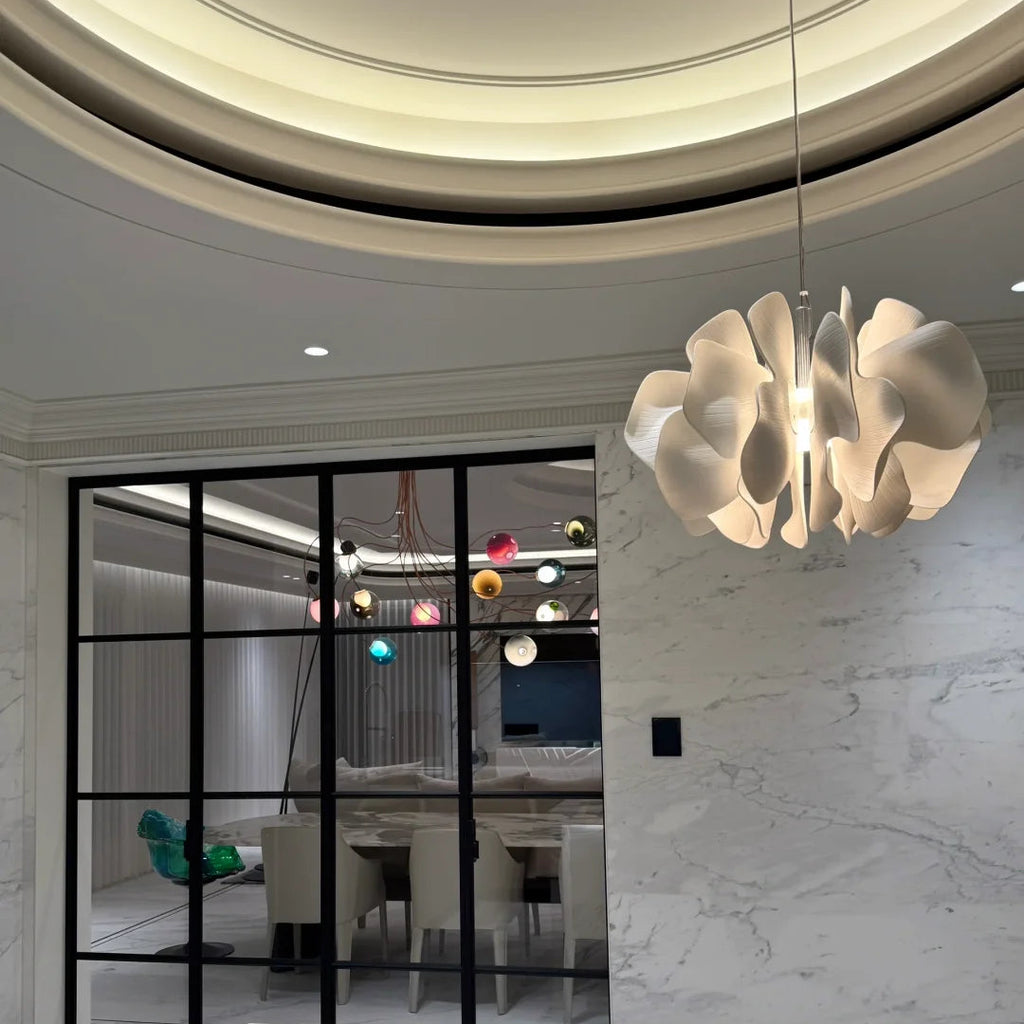 Nightbloom Ceramic Petal Chandelier