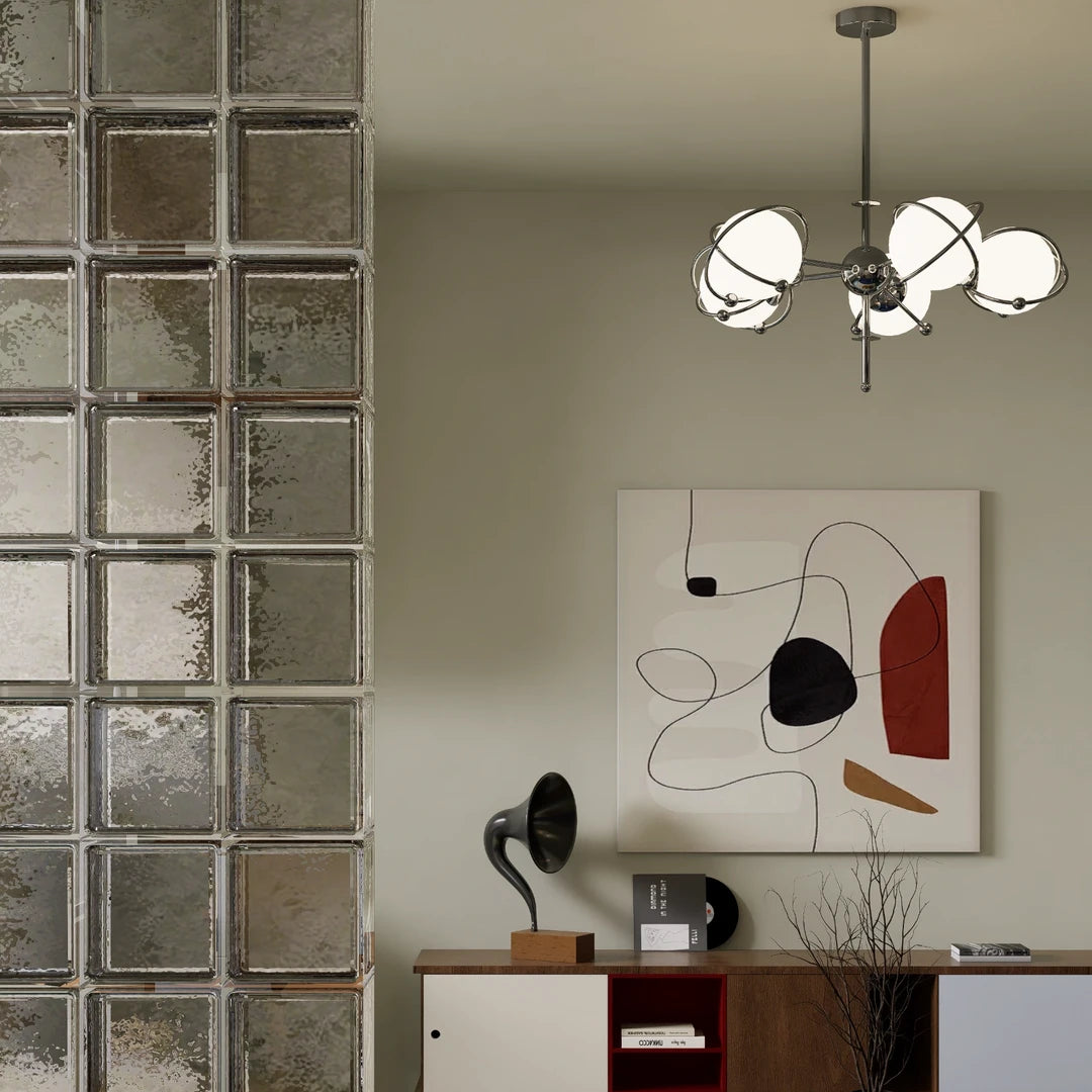 Bauhaus Orbit Chandelier Glowryte