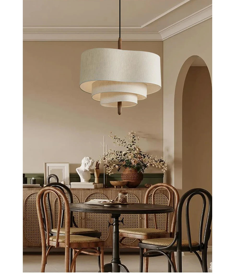 Strata Linen Pendant Light Glowryte