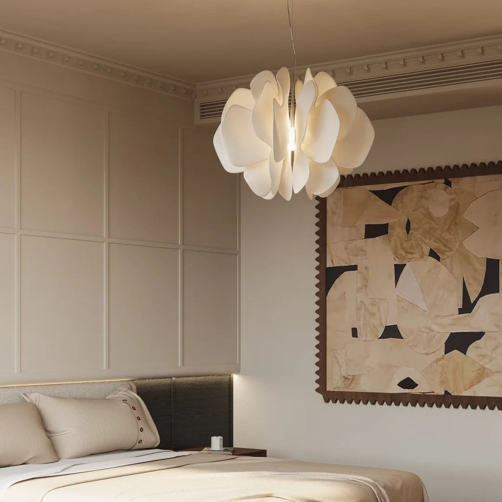 Nightbloom Ceramic Petal Chandelier