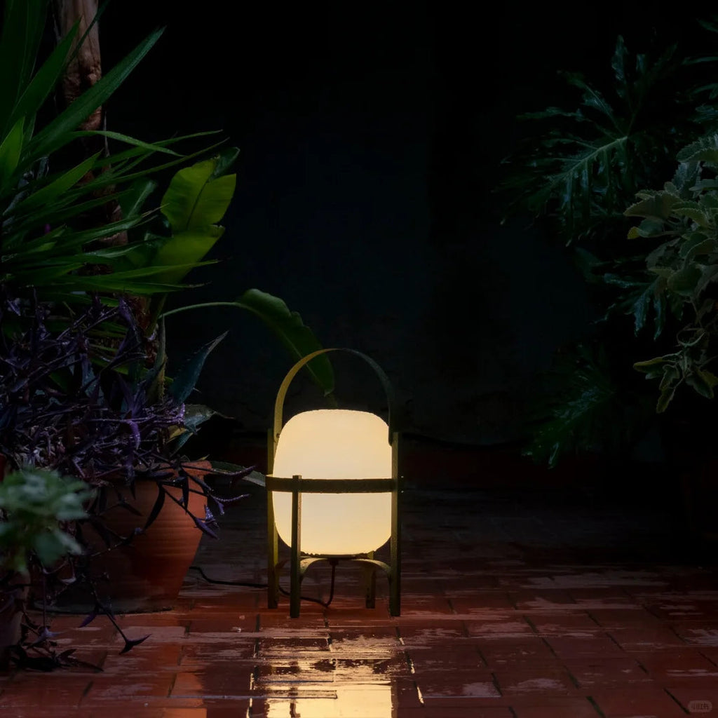 Wabi Wood Glass Table Lamp Glowryte