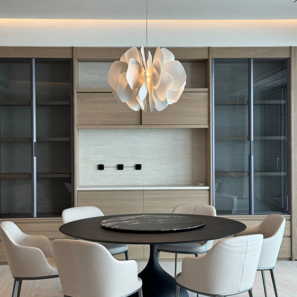 Nightbloom Ceramic Petal Chandelier