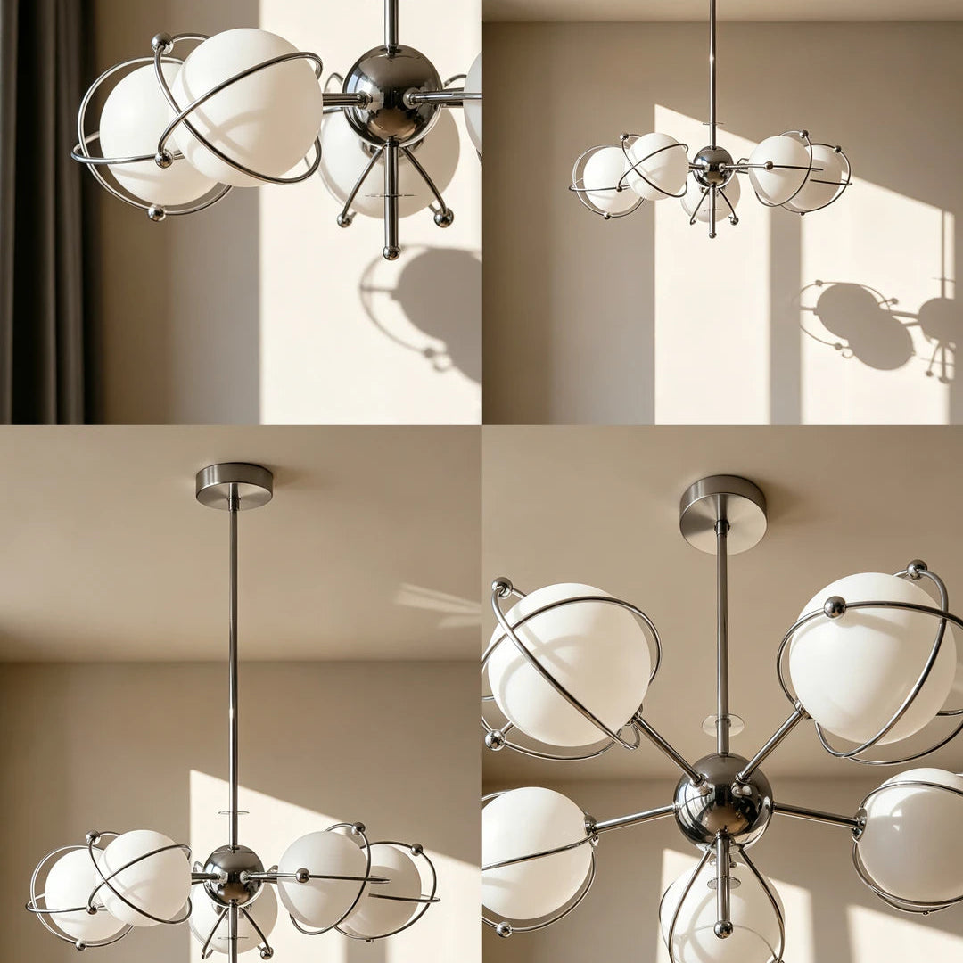 Bauhaus Orbit Chandelier Glowryte