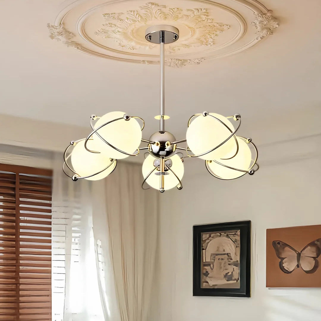 Bauhaus Orbit Chandelier Glowryte