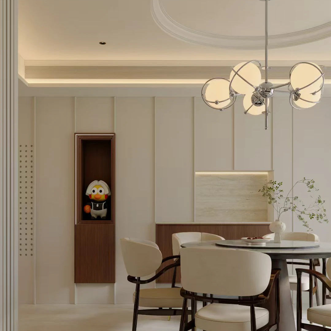 Bauhaus Orbit Chandelier Glowryte